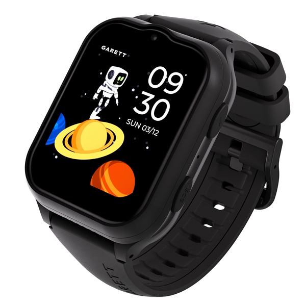 GARETT   Kids eSIM 4G Gyerek Okosóra Fekete
