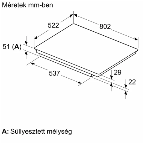Bosch PVS831HC1E  Beépíthető indukciós főzőlap 80cm