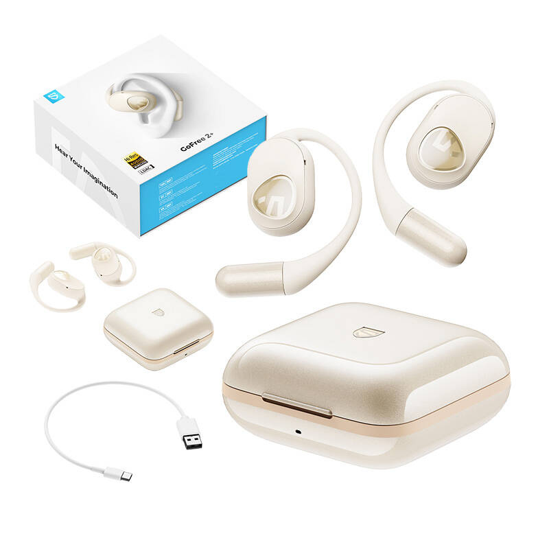 Soundpeats GoFree2+ TWS vezeték nélküli fülhallgató Fehér 