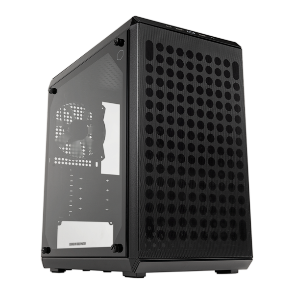 COOLER MASTER Micro ATX MASTERBOX Q300L V2, 1 Ventillátorral Tápegység nélkül Ház fekete