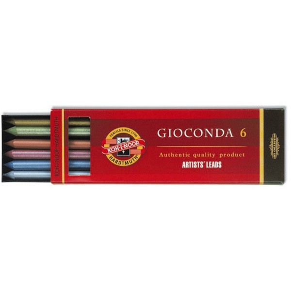 Koh-I-Noor 4380 Giconda Metallic 5,6mm 6 különféle színű irónbél Koh-I-Noor 4380 Giconda Metallic 5,6mm 6 különféle színű irónbél