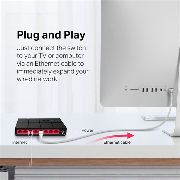 Mercusys MS108G 8 Portos Gigabit Desktop Switch