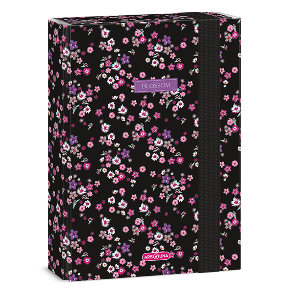 Ars Una Pearl Blossom Black 24 (5377) A5 füzetbox Ars Una Pearl Blossom Black 24 (5377) A5 füzetbox