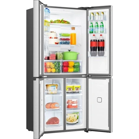 Gorenje NRM819E61X Side by Side hűtőszekrény Szürke