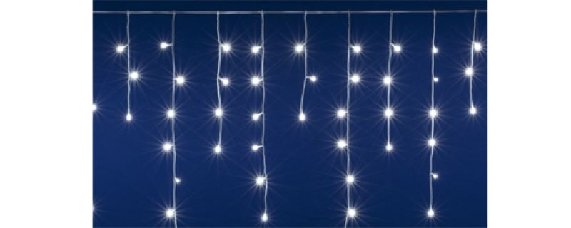 Somogyi DLFJ 200/WH LED-es sorolható jégcsap fényfüggöny hidegfehér, 5m Somogyi DLFJ 200/WH LED-es sorolható jégcsap fényfüggöny hidegfehér, 5m
