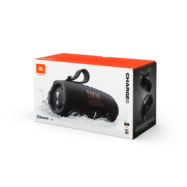 JBL CHARGE 6 BLK Hordozható vízálló BT hangszóró  Fekete  