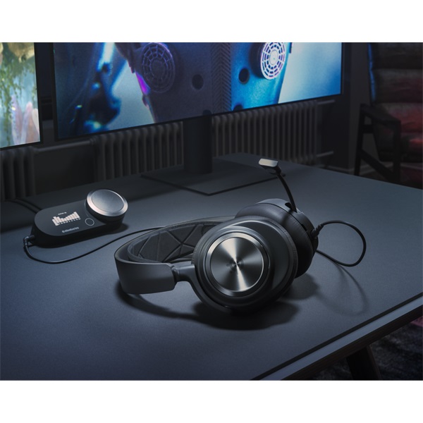 SteelSeries Arctis Nova Pro gaming headset + erősítő fekete (61527)
