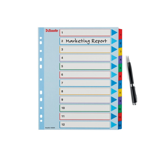 Esselte A4 1-12 újraírható regiszter