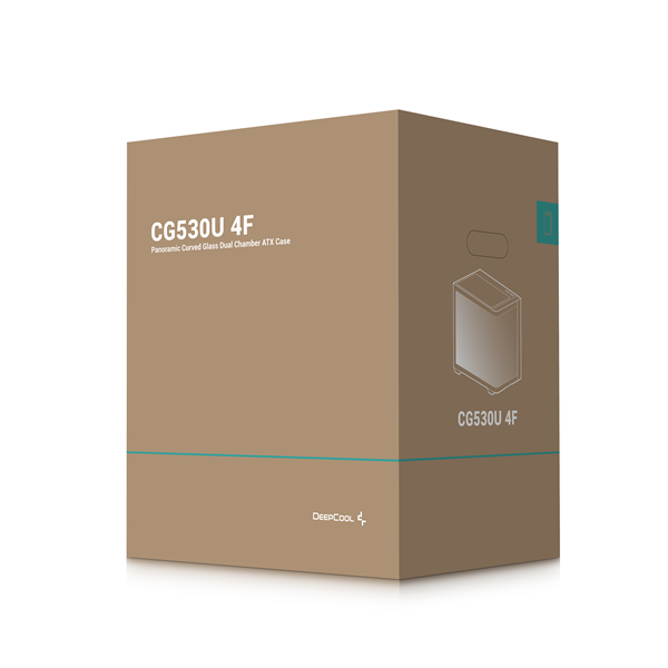 DeepCool Számítógépház - CG530U 4F (fekete, ablakos, 4x12cm A-RGB, BTF, ATX, 2xUSB3.0, 1xUSB2.0)