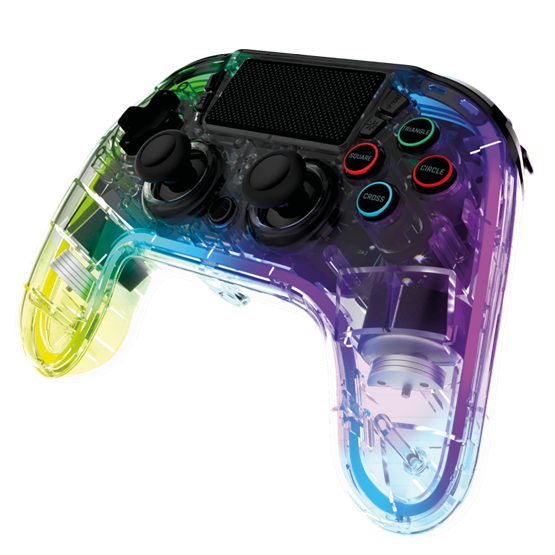  Snakebyte PS4 GamePad RGB 4 Vezeték nélküli kontroller Átlátszó