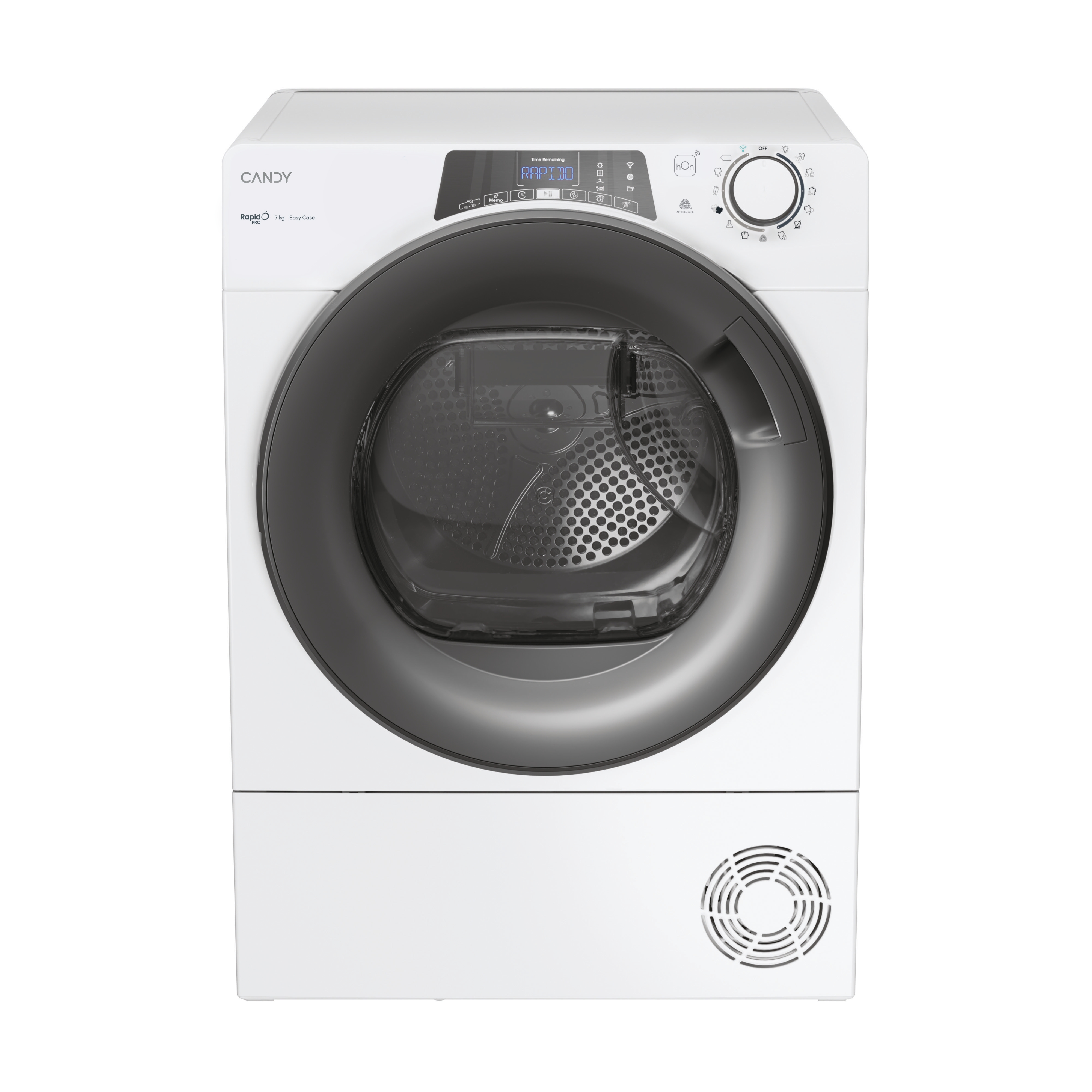 Candy RP4 H7A2TRE-S Hőszivattyús szárítógép – 7 Kg, B Energiaosztály, WiFi,  Super Easy, Smart Start Delay