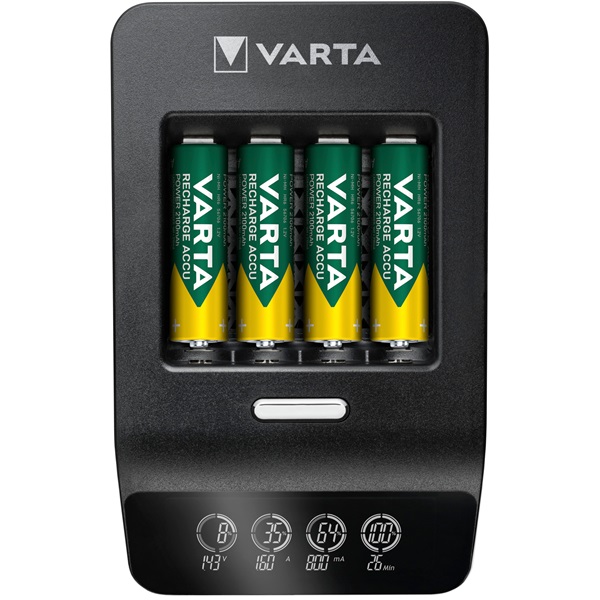 Varta 57685101441 LCD Ultra Fast Charger/4db AA 2100mAh akku/akku töltő Varta 57685101441 LCD Ultra Fast Charger/4db AA 2100mAh akku/akku töltő