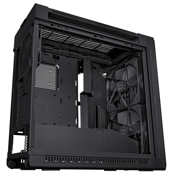  Asus ProArt PA602 Wood Metal E-ATX   midi számítógépház  Fekete