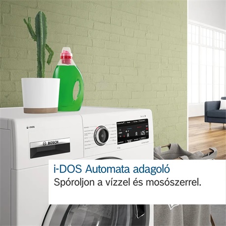 Bosch WGB256A6BY Elöltöltős mosógép Fehér/Fekete - 10 kg, A Energiaosztály