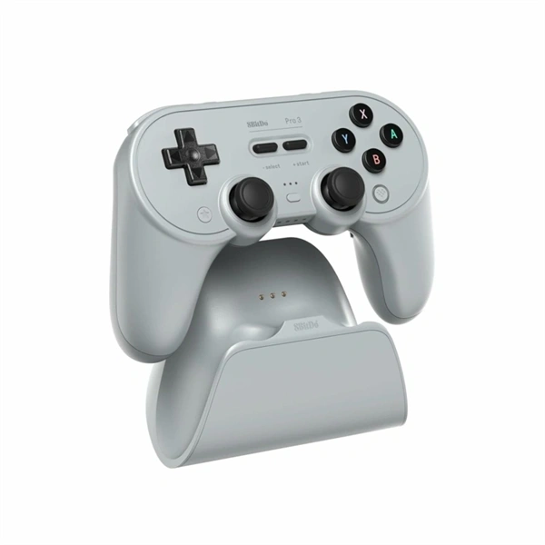 8BitDo Pro 3 Nintendo Switch / Switch 2 / PC / SteamOS / Mobil TMR Joystick vezeték nélküli kontroller Szürke