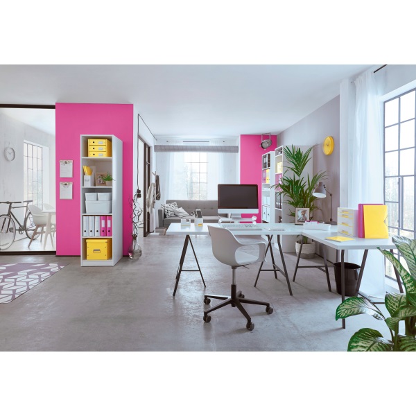 Gyorsfűző, klipes, PP, A4, LEITZ "Wow ColorClip", sárga