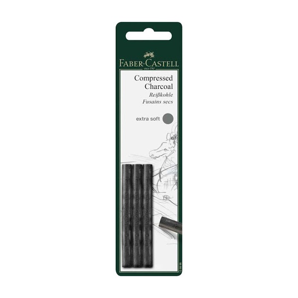 Faber-Castell AG Pitt extrapuha 3db-os préselt faszén Faber-Castell AG Pitt extrapuha 3db-os préselt faszén