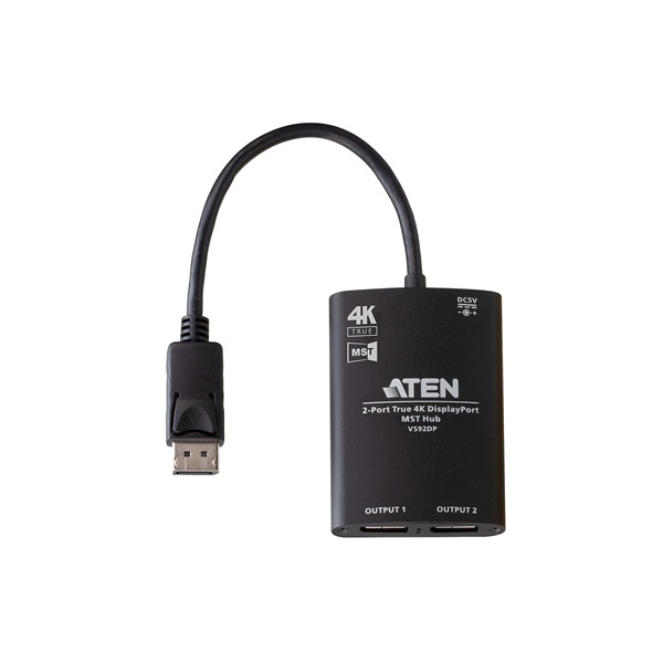 Aten VanCryst Splitter 2-Port True 4K DisplayPort MST Hub (VS92DP-AT)