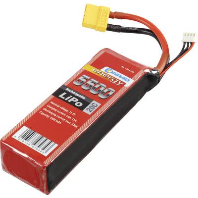 Akkucsomag, LiPo 11.1 V 5500 mAh 20 C Conrad energy XT90