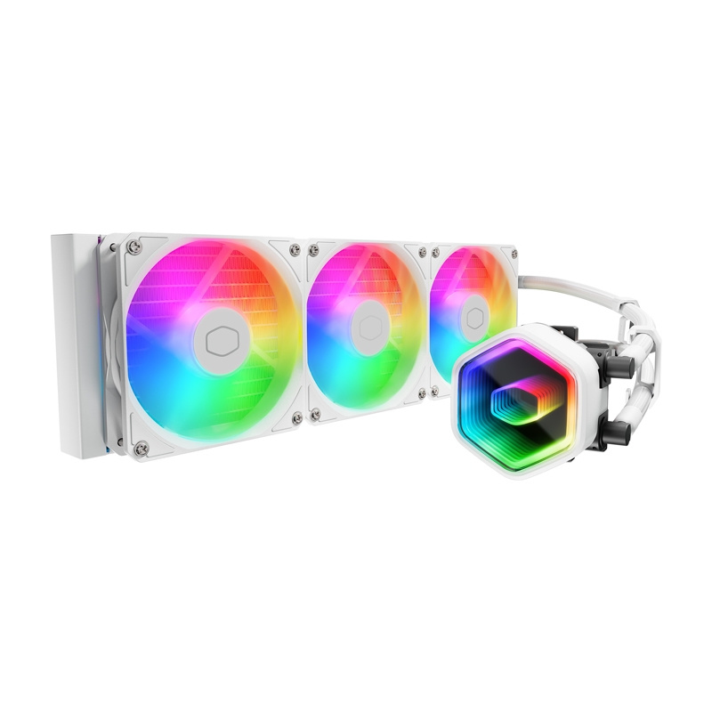 Cooler Master MasterLiquid 360 Core II ARGB vízhűtő Fehér 