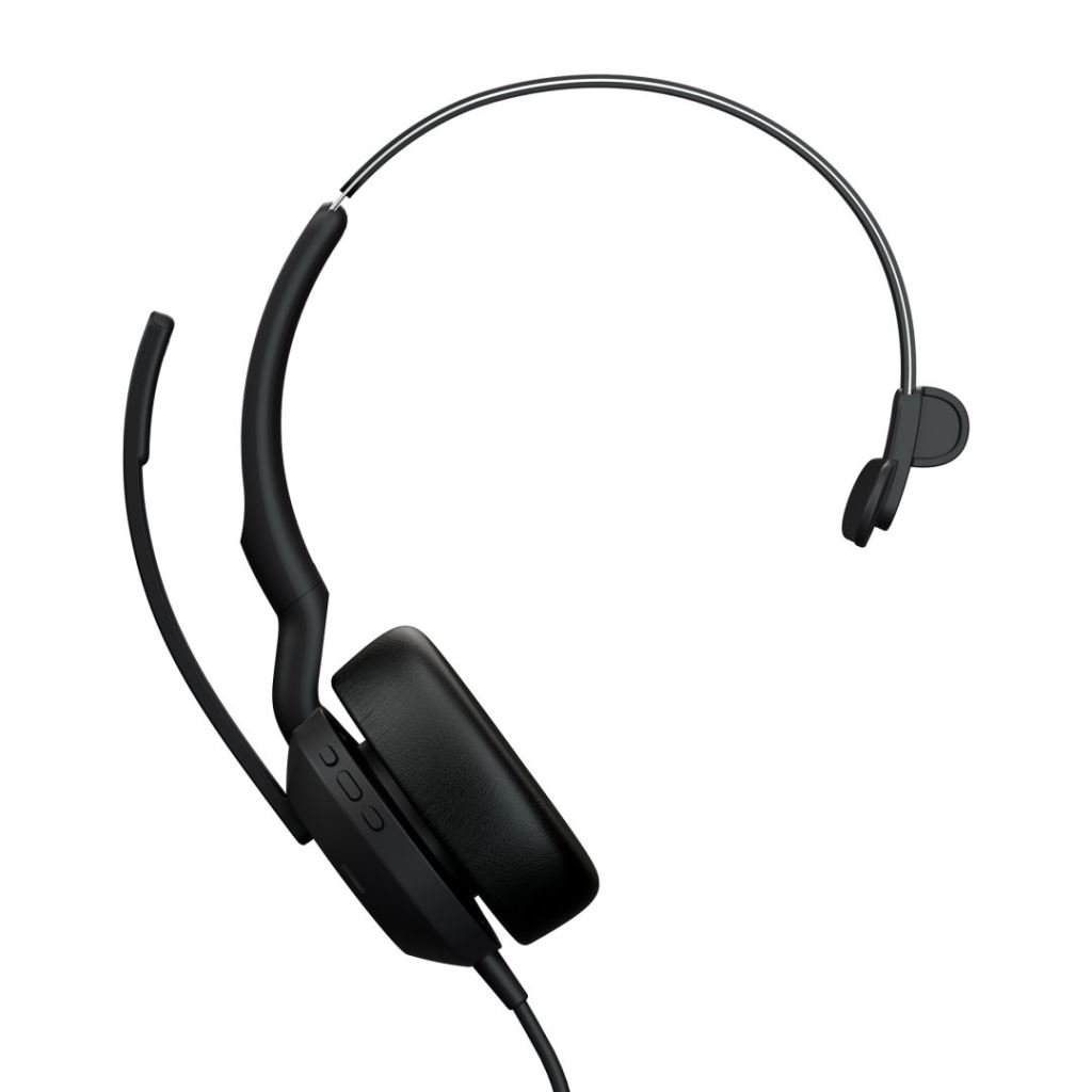 Jabra Evolve2 50 USB-C MS mono headset fekete  