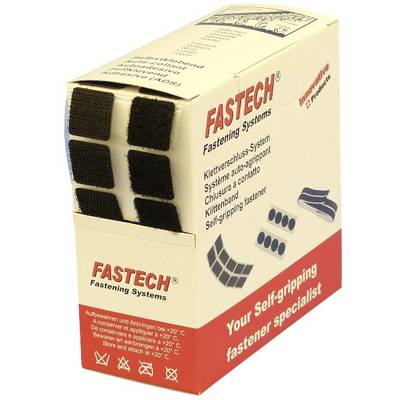 Tépőzáras kockák, 20 mm x 20 mm, fekete, Fastech B20SQ999905 Tépőzáras kockák, 20 mm x 20 mm, fekete, Fastech B20SQ999905