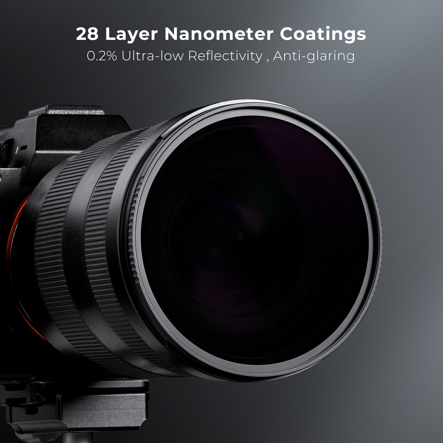 K&F Concept NANO-X ND100000 szűrő, napszűrő, vízlepergető, karcálló, 77mm