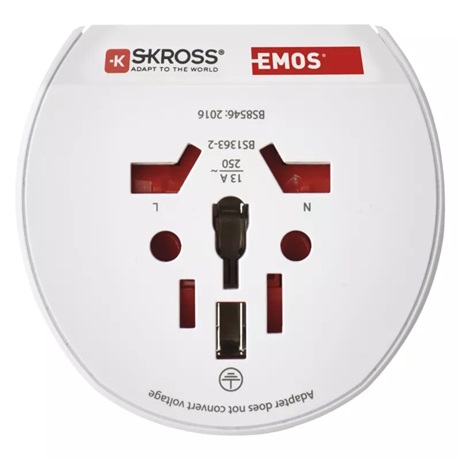 Emos P0055N UTAZÓADAPTER EURÓPÁBA LÁTOGATÓ KÜLFÖLDIEKNEK Emos P0055N UTAZÓADAPTER EURÓPÁBA LÁTOGATÓ KÜLFÖLDIEKNEK