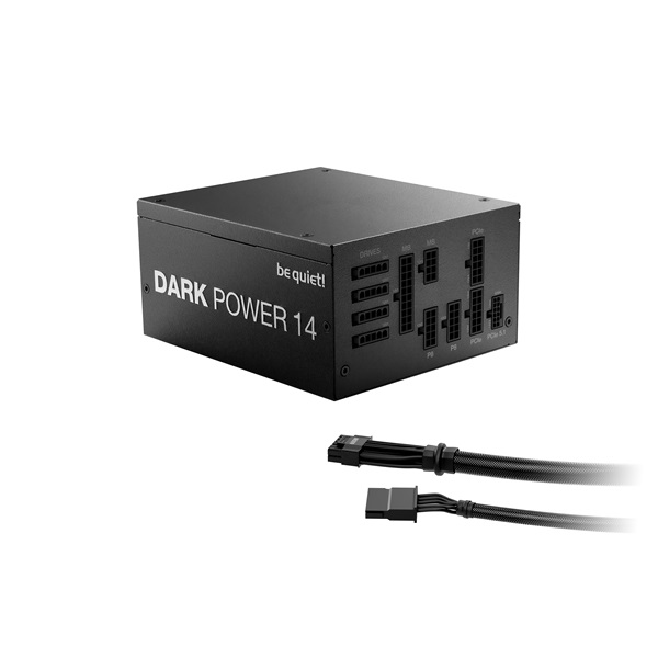 Be Quiet! Tápegység 850W - DARK POWER 14 (80+ Titanium, ATX3.1, PCIe5.1, moduláris, fekete)