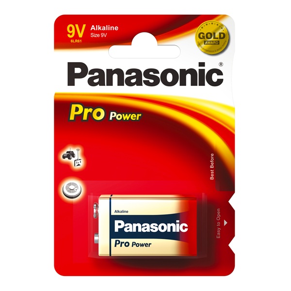 Panasonic Alkaline Pro Power 9V elem (1db / blister) (6LR61PPG/1BP) Panasonic Alkaline Pro Power 9V elem (1db / blister) (6LR61PPG/1BP)