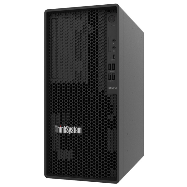 LENOVO  ST50 V2 (2x3.5")  4C E-2324G 3.1Ghz 1x16GB  1x 4TB HDD Software RAID 500W Torony szerver 