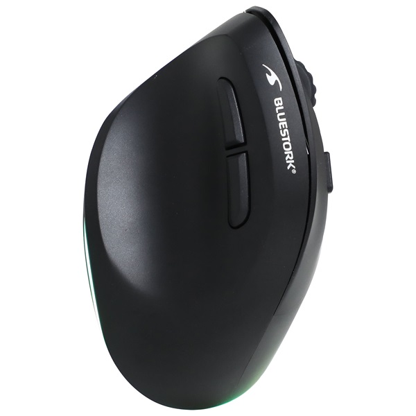 Bluestork  M-WL-ERGO-LUMI  Ergonomic  Rechargeable   optikai  Vezeték nélküli Egér fekete 