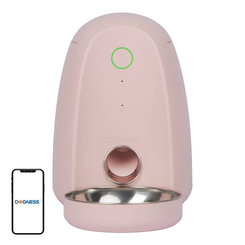Smart food dispenser with plastic bowl WIFI mini Dogness  Pink Smart food dispenser with plastic bowl WIFI mini Dogness  Pink