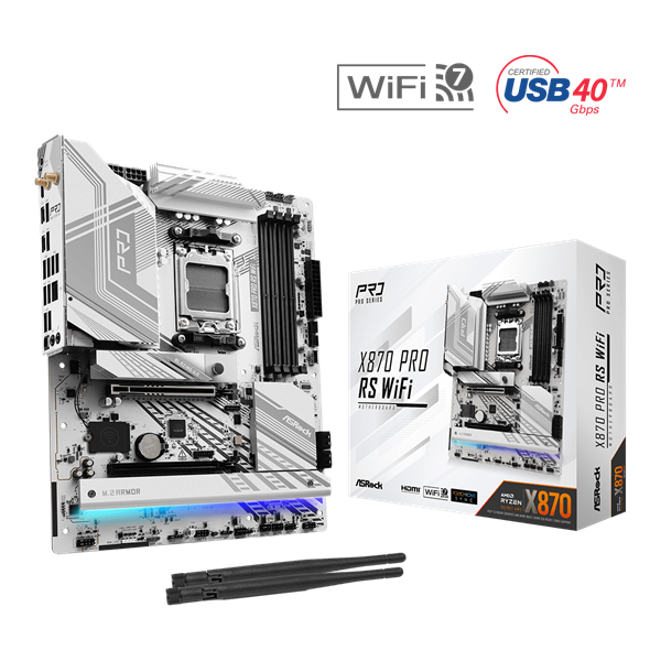 ASROCK AM5 X870 PRO RS WIFI AMD X870 ATX Alaplap ASROCK AM5 X870 PRO RS WIFI AMD X870 ATX Alaplap