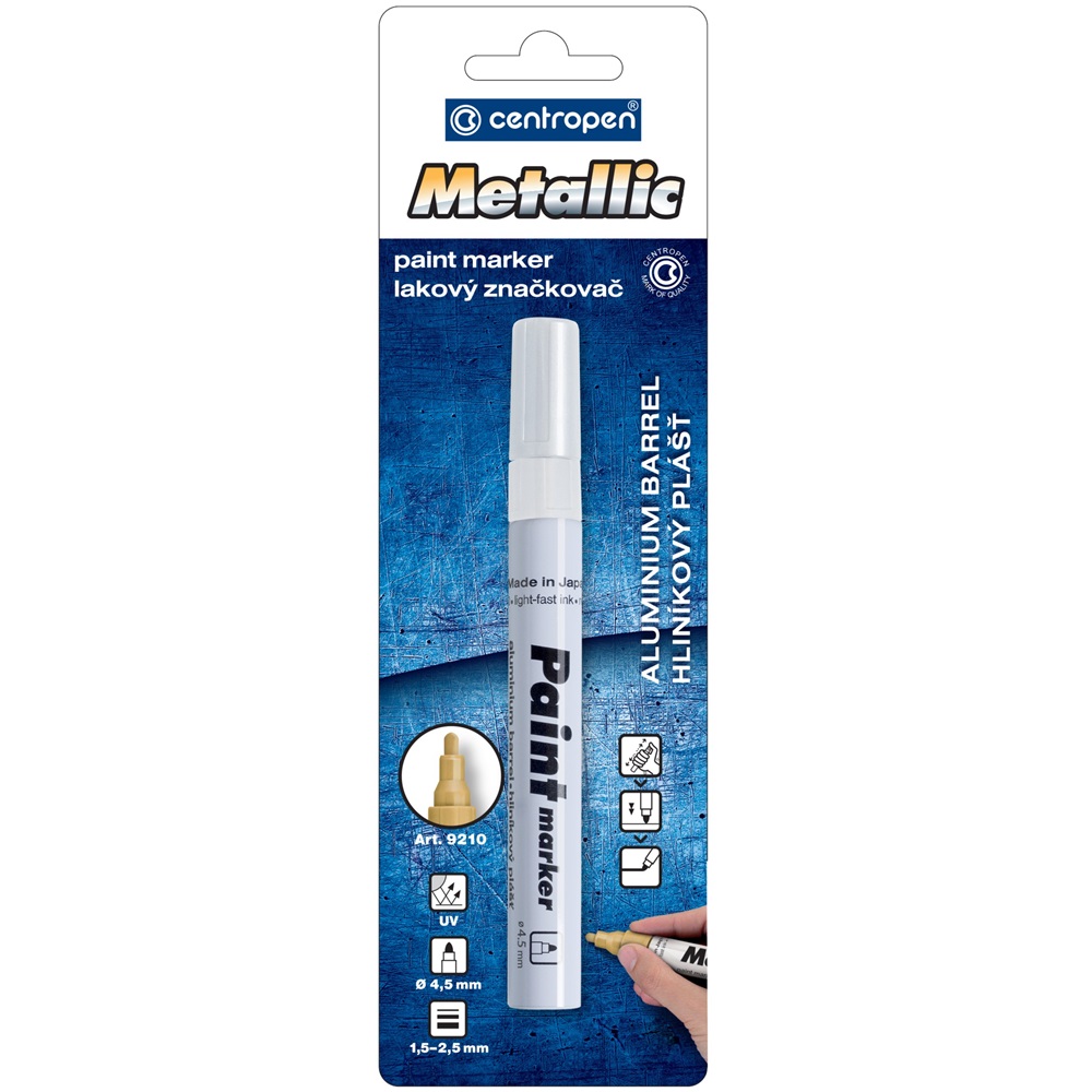 Centropen Lakkmarker 1,5-2,5mm, kerek hegy  9210 fehér (A-592109900)