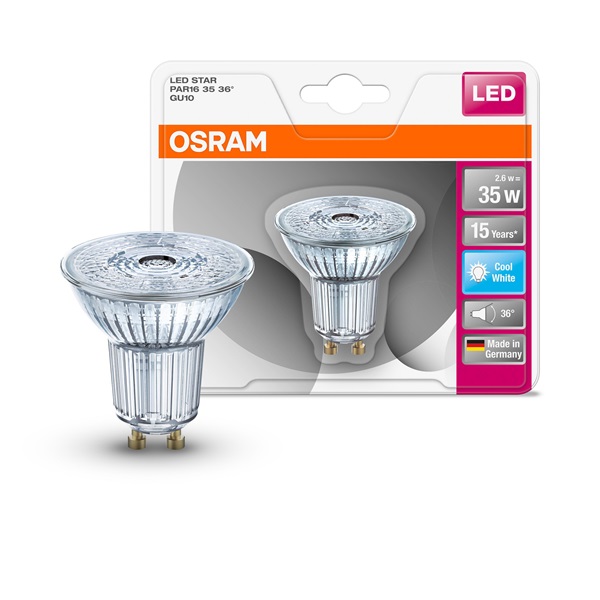 Osram Star LED fényforrás Spot GU10.2.6W hideg fehér (4052899958043) Osram Star LED fényforrás Spot GU10.2.6W hideg fehér (4052899958043)