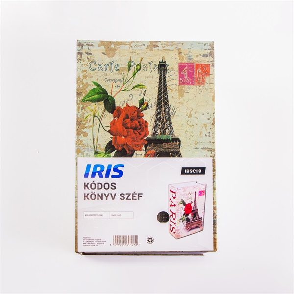 IRIS IBSC18 kóddal nyitható könyv széf 180x115x55mm IRIS IBSC18 kóddal nyitható könyv széf 180x115x55mm