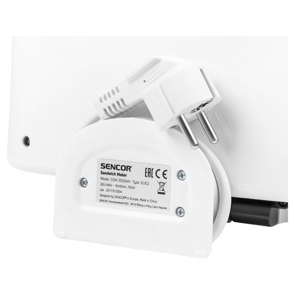 Sencor SSM 3120WH szendvicssütő fehér Sencor SSM 3120WH szendvicssütő fehér