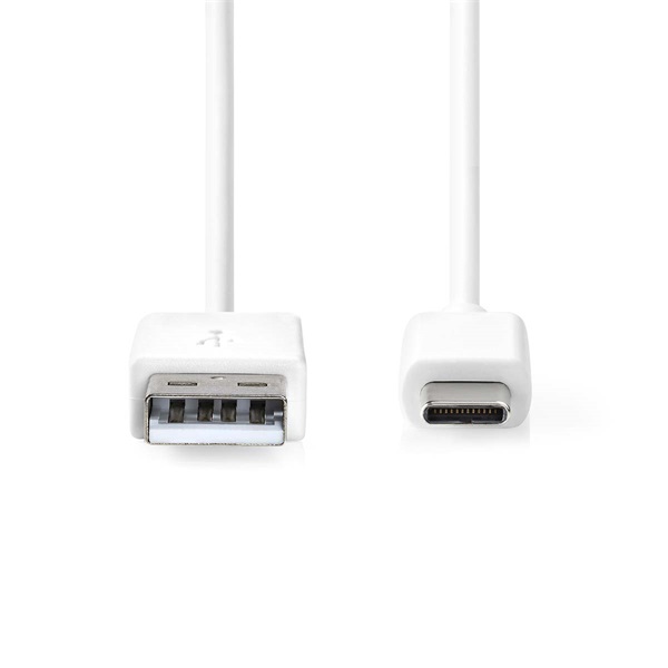 Nedis CCGB60600WT20 USB-A dugó - USB-C (USB C) dugó kábel  60W 2m Fehér
