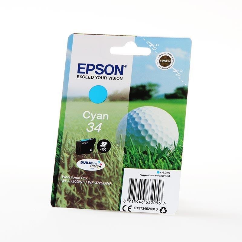 Epson 34 DURABrite Ultra tintapatron cián (C13T34624010) Epson 34 DURABrite Ultra tintapatron cián (C13T34624010)