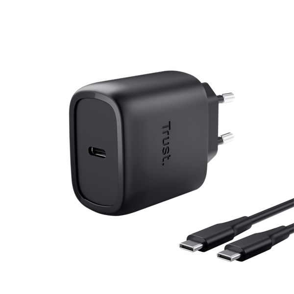 Trust  Maxo 45W USB-C  + 2m kábel Telefon töltő Fekete