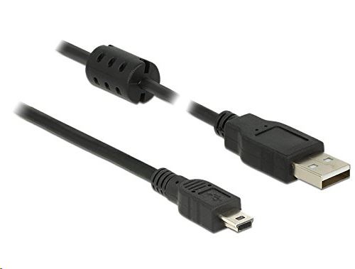 Delock 84915 USB 2.0 A > USB 2.0 mini-B kábel, 3 m, fekete Delock 84915 USB 2.0 A > USB 2.0 mini-B kábel, 3 m, fekete