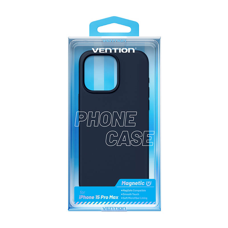 Vention KUFL0-40 szilikon tok iPhone 15 Pro Max készülékhez (kék)
