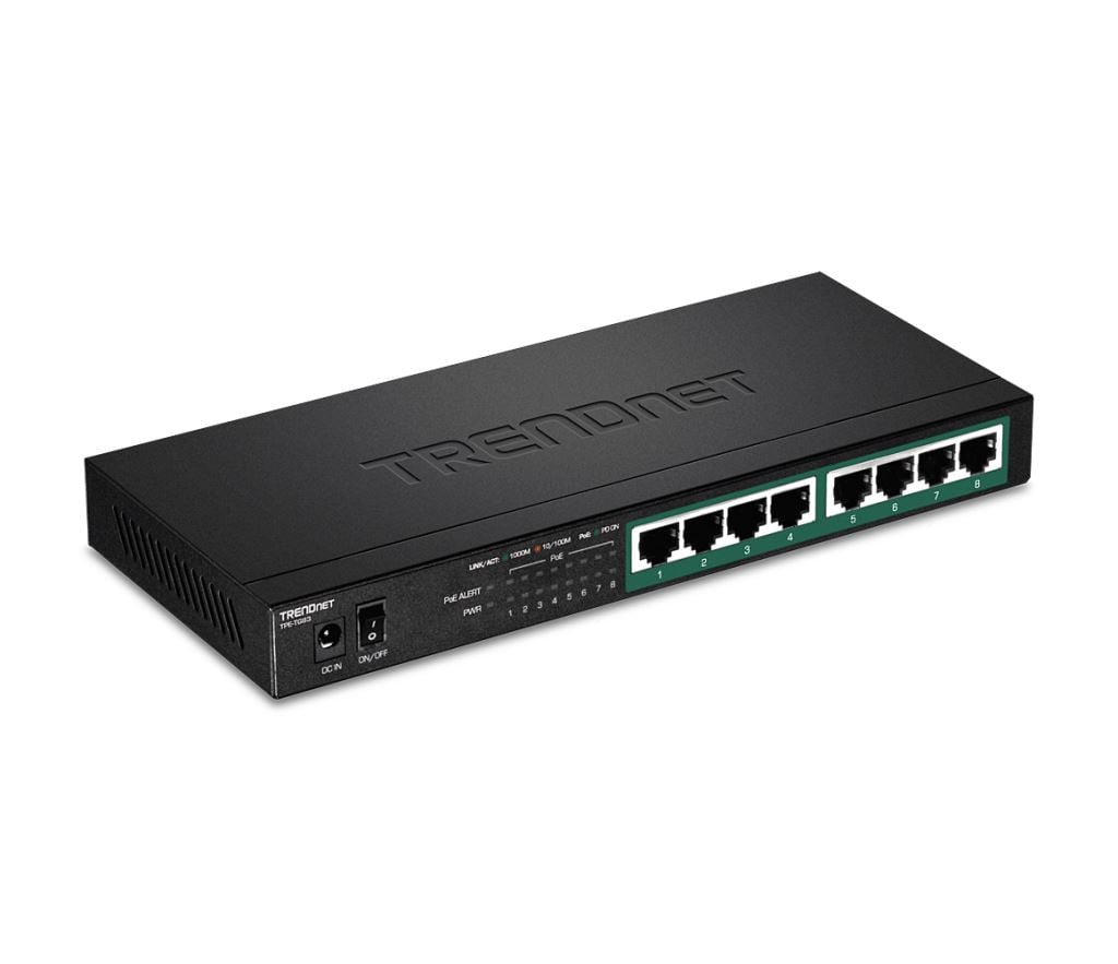 TRENDnet TPE-TG83 8 port Gigabit PoE+ Switch