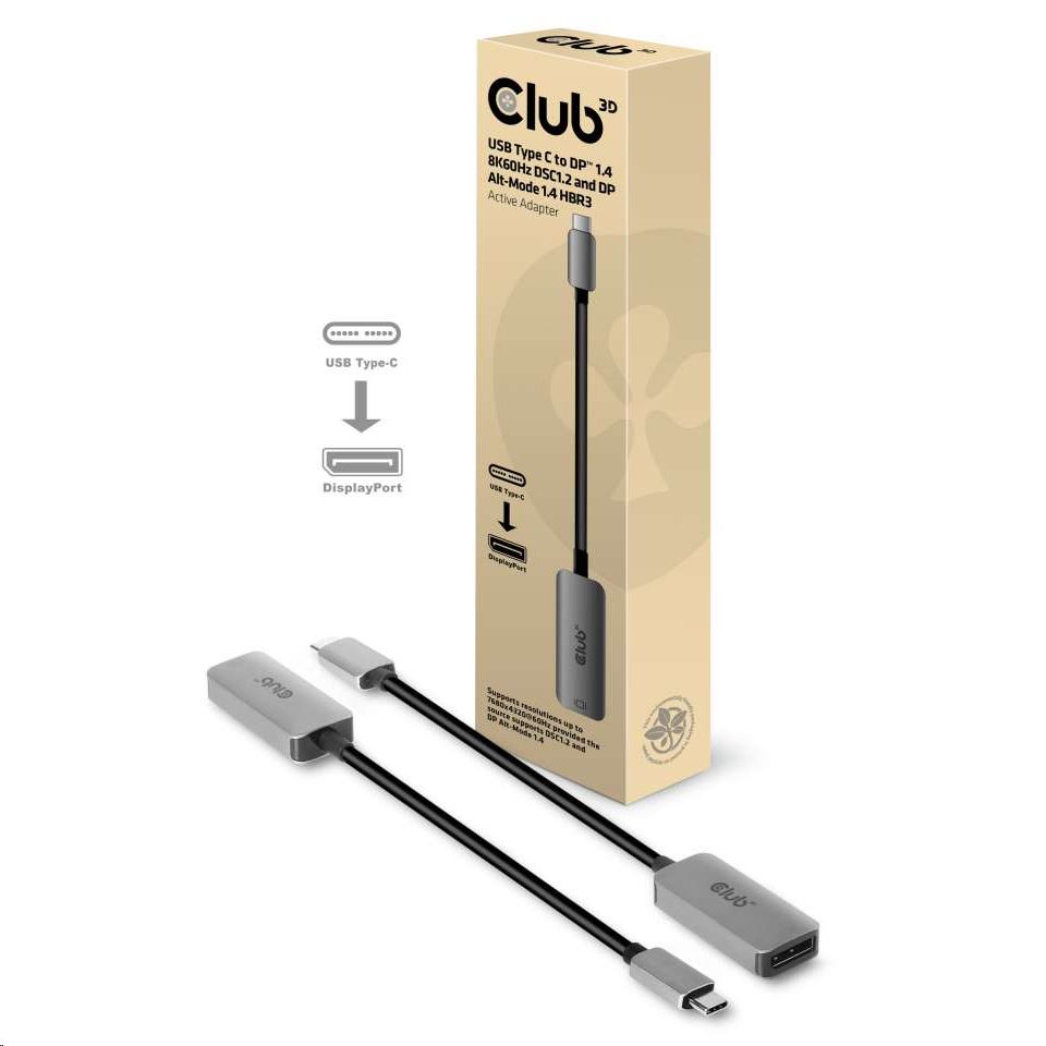 CLUB3D USB 3.1 Type C - DisplayPort 1.4 adapter (CAC-1567)