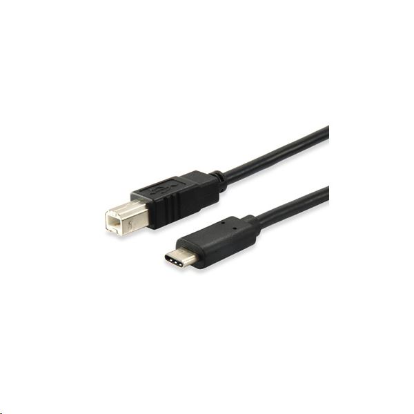 Equip 12888207 USB-C -> USB-B 2.0 kábel, apa/apa, 1m Equip 12888207 USB-C -> USB-B 2.0 kábel, apa/apa, 1m
