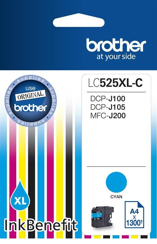 Brother LC525XL-C ciánkék tintapatron