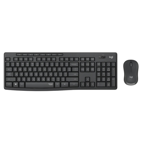 Logitech MK295 Silent vezeték nélküli billentyűzet + egér grafitszürke (920-009806)