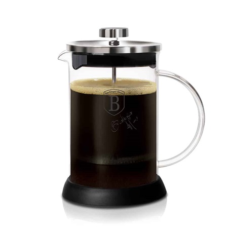 Berlinger Haus BH/6302A Kávé és teafőző, dugattyús, 600ml, Rozsdamentes acél