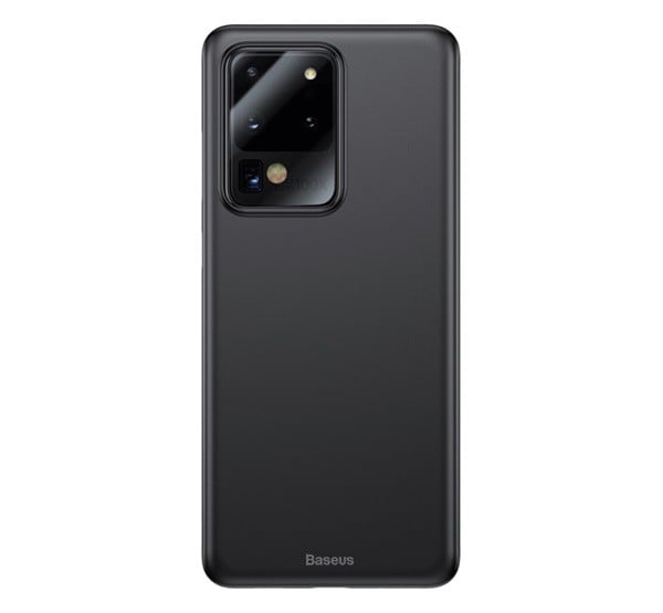 BASEUS WING műanyag telefonvédő (0.4mm, polipropilén, ultravékony) FÜSTSZÍNŰ [Samsung Galaxy S20 Ultra 5G (SM-G988B)]